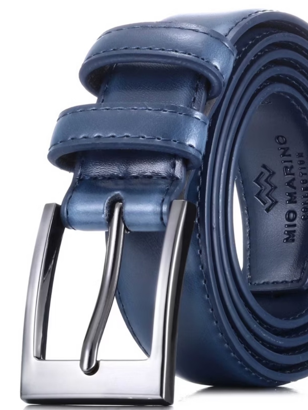 NWT Mio Marino Men's Dual Loop Leather Belt